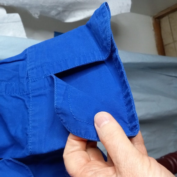 Chico's 3 XL Blue Jacket Button Front Pockets - Picture 4 of 11